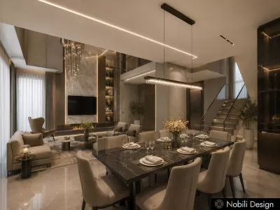 Concept de design casa stilul modern luxury Living Dining