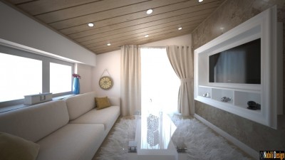 Design interior living apartament Bucuresti