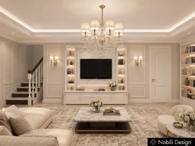 Concept de design casa stil clasic Constanta-Living-1