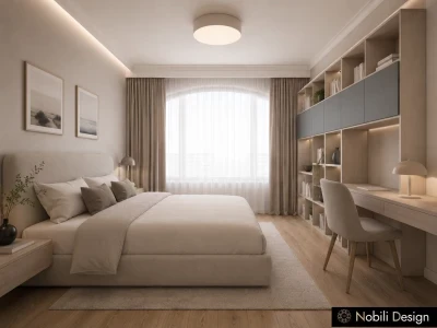 Design interior casa stil modern in Bucuresti-Dormitor