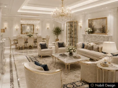 Design interior casa clasica de lux-open space-