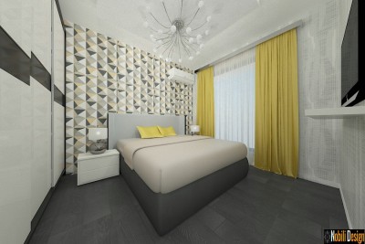 Design interior dormitor casa cu etaj Bucuresti