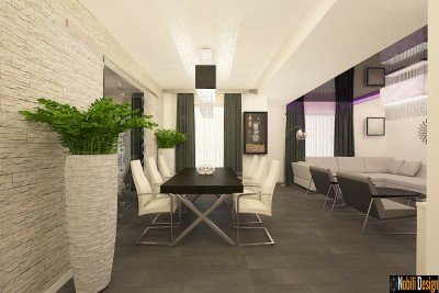 Design interior living casa stil modern bucuresti