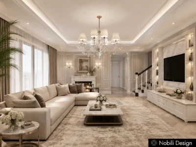 Concept de design casa stil clasic Constanta-Living-3