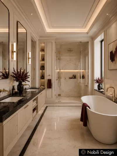 Baie casa stil contemporan