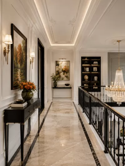 Casa stil clasic Black White Hol