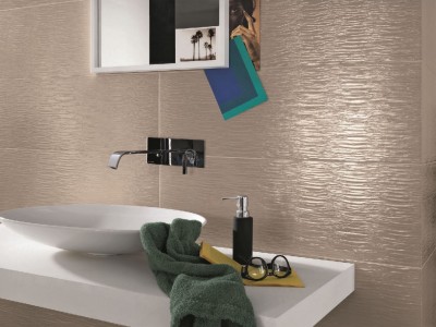 Faianta baie moderna Italgraniti Empreinte Plisse Ekru 26x76 cm EP0927 pret 34 euro mp