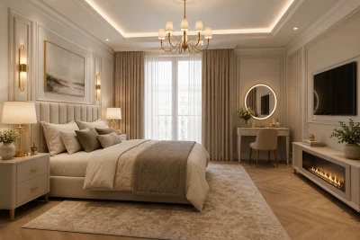 Design interior dormitor apartament 3 camere