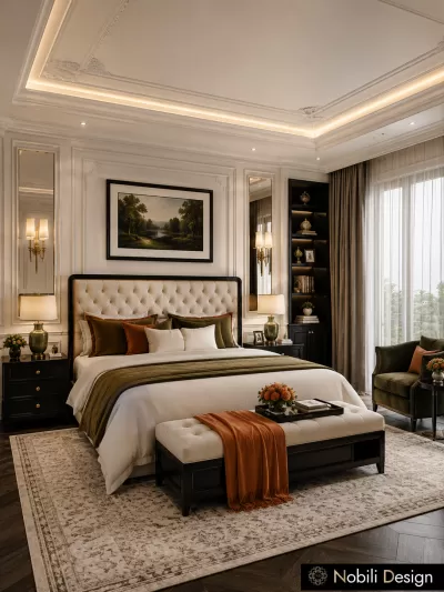 Casa stil clasic Black White Dormitor