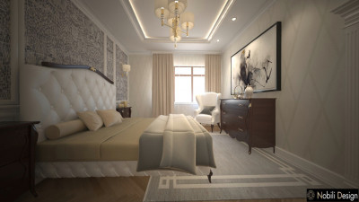 Design interior dormitor clasic de lux Targoviste