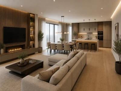 Design interior living open space-1