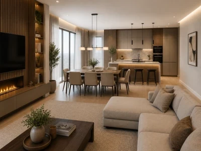 Design interior living open space