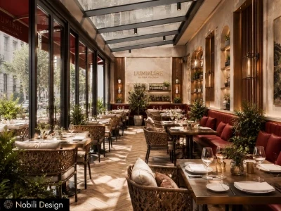 Propunere amenajare terasa acoperita restaurant