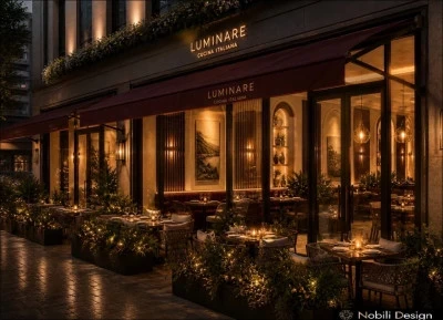 Concept de design terasa restaurant