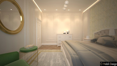 Concept design interior dormitor clasic