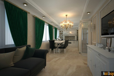 Design interior bucatarie casa stil clasic Bucuresti
