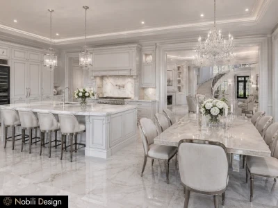 Design interior casa clasica Constanta- Bucatarie-dining