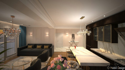 Design interior apartament modern penthouse