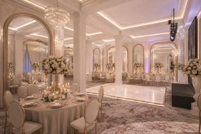 Proiect de design interior sala de evenimente stil clasic