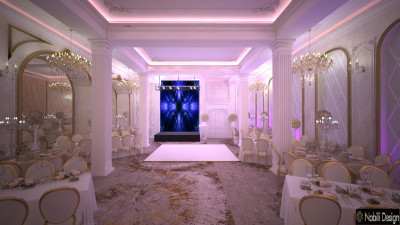 Proiect design interior sala evenimente stil clasic