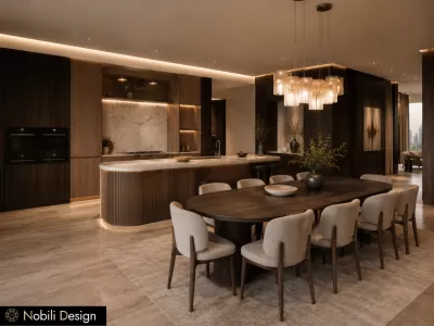 Design interior casa stil contemporan Bucuresti bucatarie cu dining 1