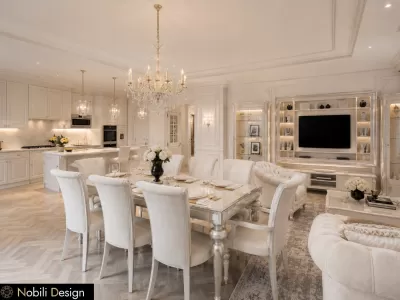 Proiect de design interior pentru casa stil clasic de lux mobilier Avenanti