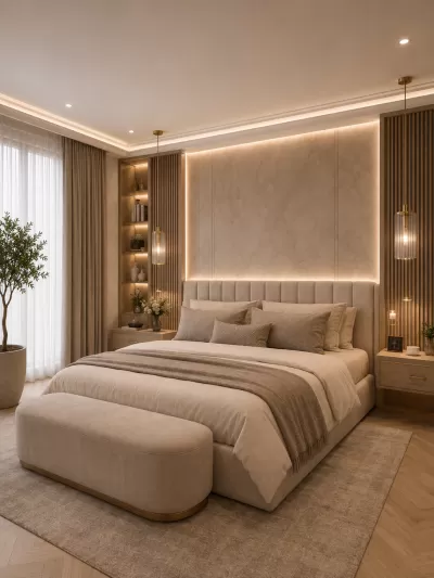 Dormitor matrimonial casa stil modern