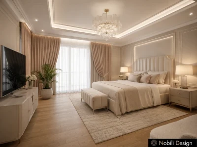 Design interior casa clasica de lux-Dormitor