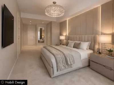 Concept de design interior dormitor modern Mobilier Dallagnese 1