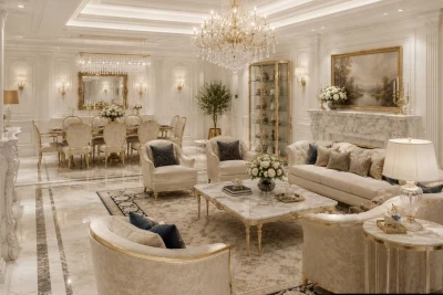 Design interior casa clasica de lux-open space-