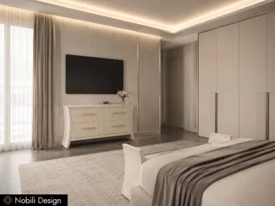Dormitor modern cu mobilier Cantori