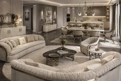 Design Interior Casa Moderna cu Living si Dining