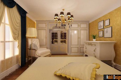 Design interior dormitor clasic Bucuresti