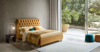 Amenajare dormitor de lux cu pat modern Artemide