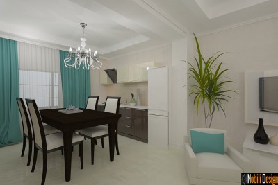 Proiect design interior living open space in Constanta