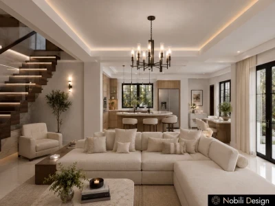 Randare 3D pentru proiect de design interior casa