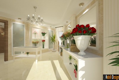 Design interior florarie de lux